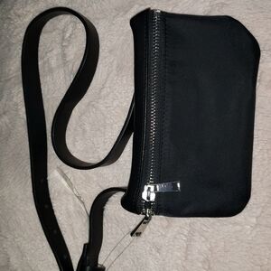 NEW- Style & Co Black Waist Pack/ Fanny Pack, Nylon, Sz Medium
